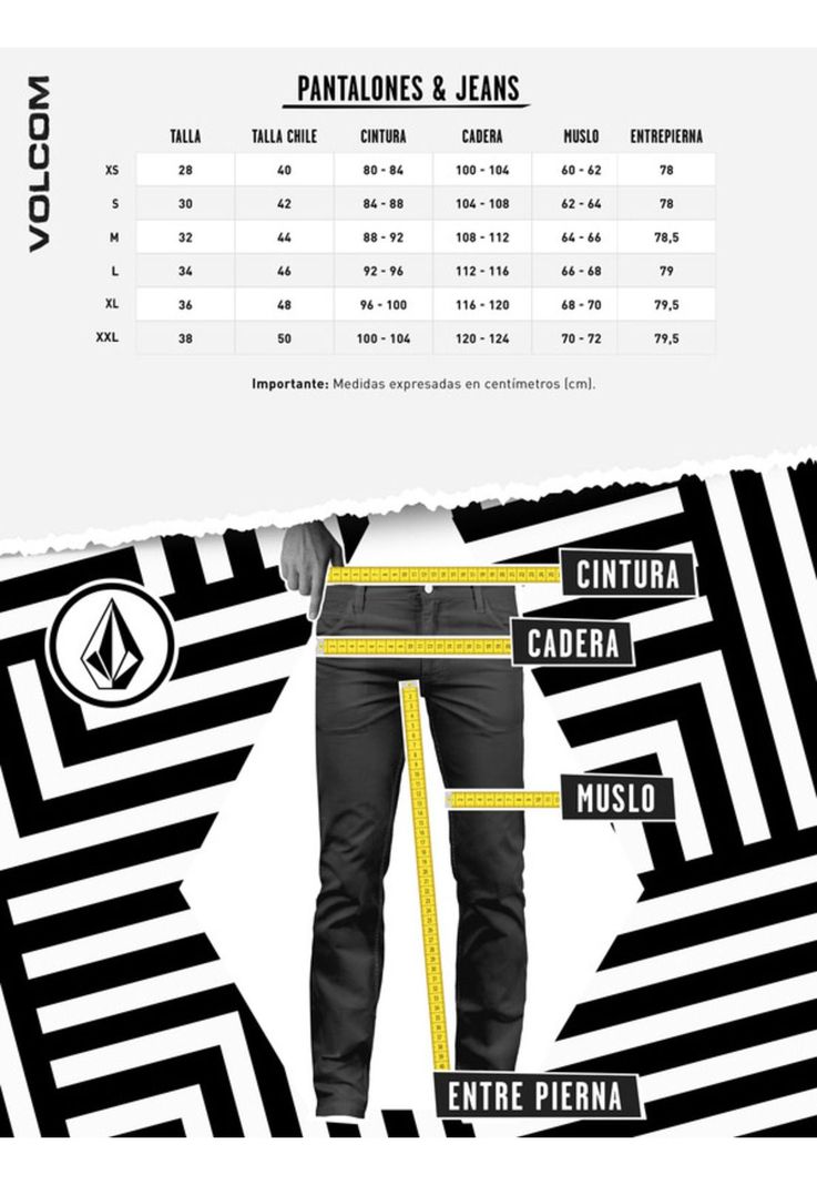 Pantalón VORTA DENIM Hombre Denim Volcom-2