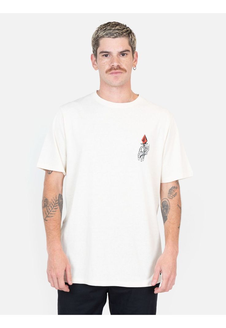 Polera MC Bloom Blanco Hombre Volcom-0