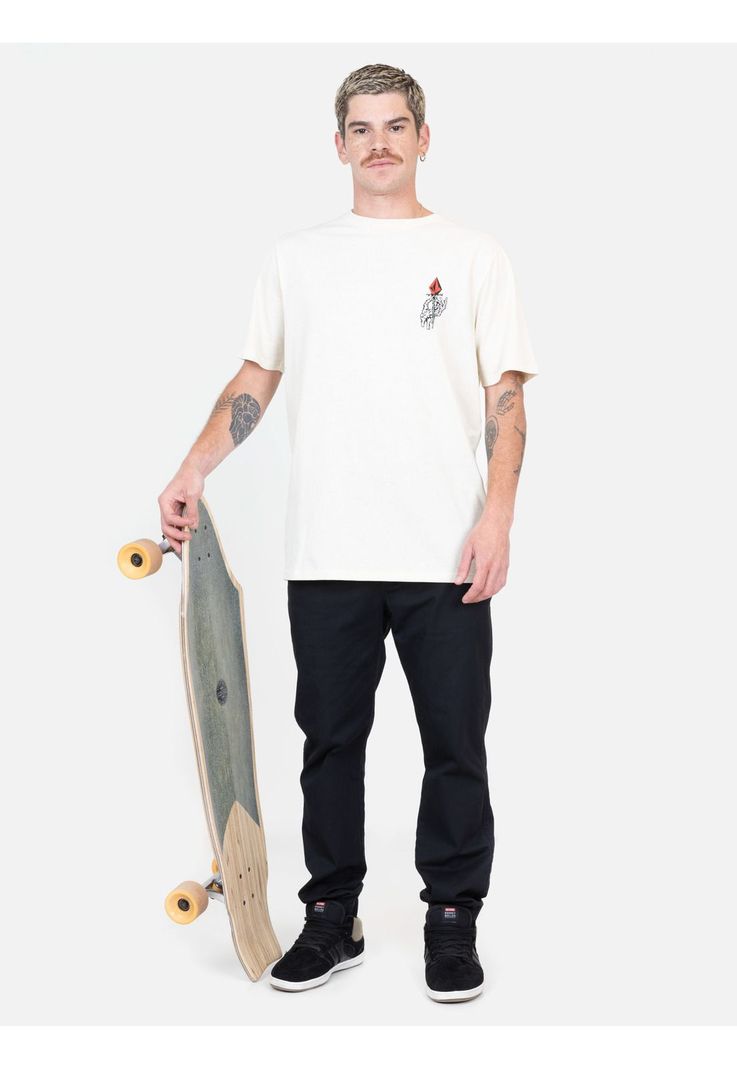 Polera MC Bloom Blanco Hombre Volcom-3