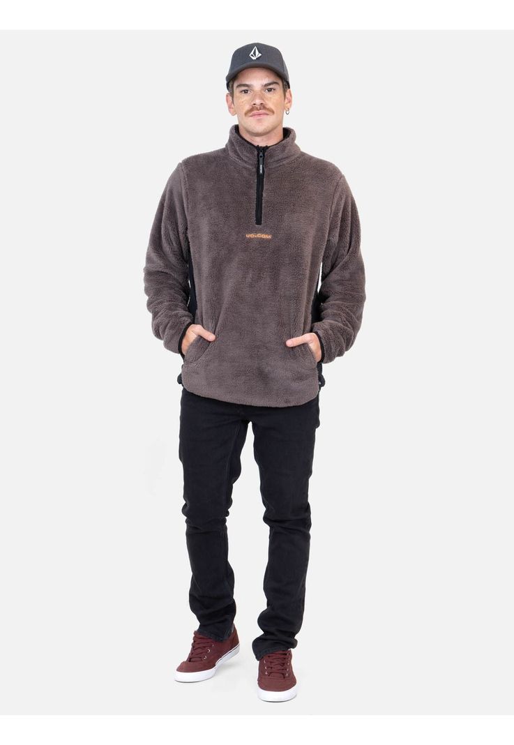 Poleron Kick Café Hombre Volcom-3