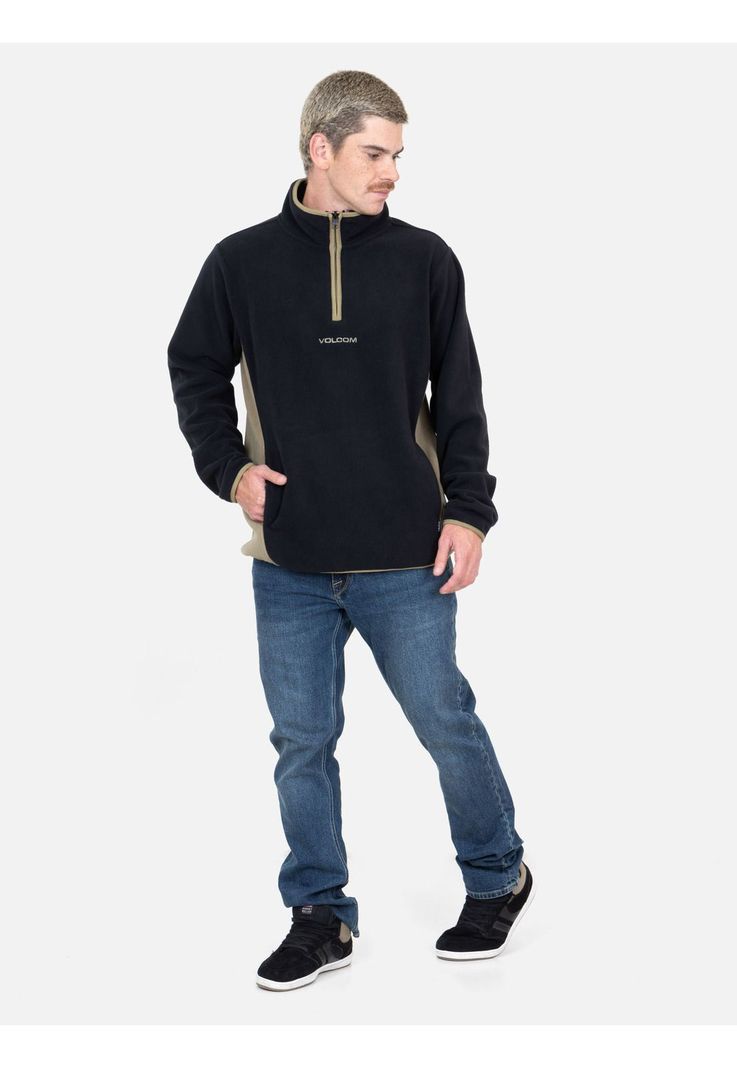 Poleron Fire Negro Hombre Volcom-3