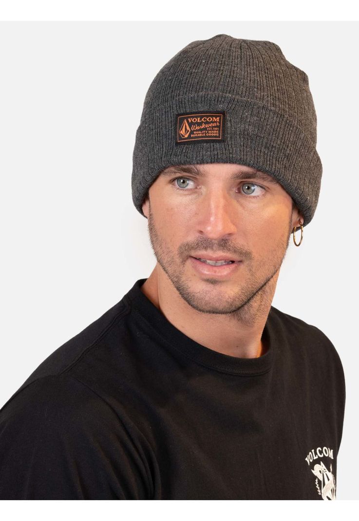 Gorro Workwear cuff Beanie Gris Hombre Volcom-1