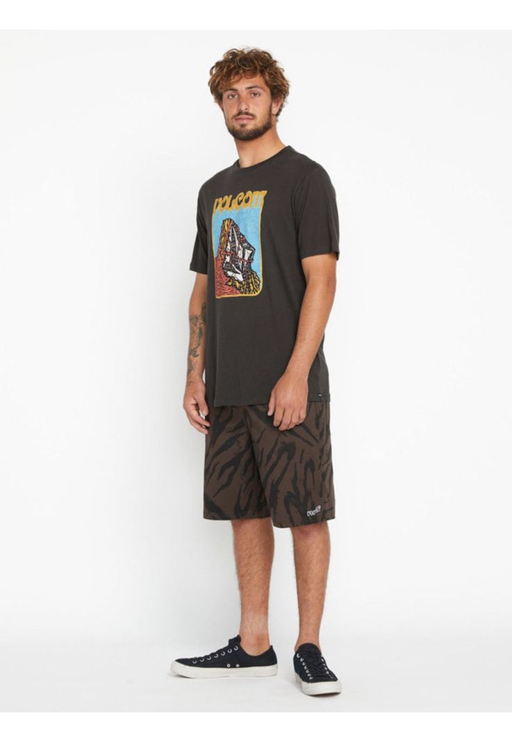 Polera Submerged Negro Hombre Volcom-0