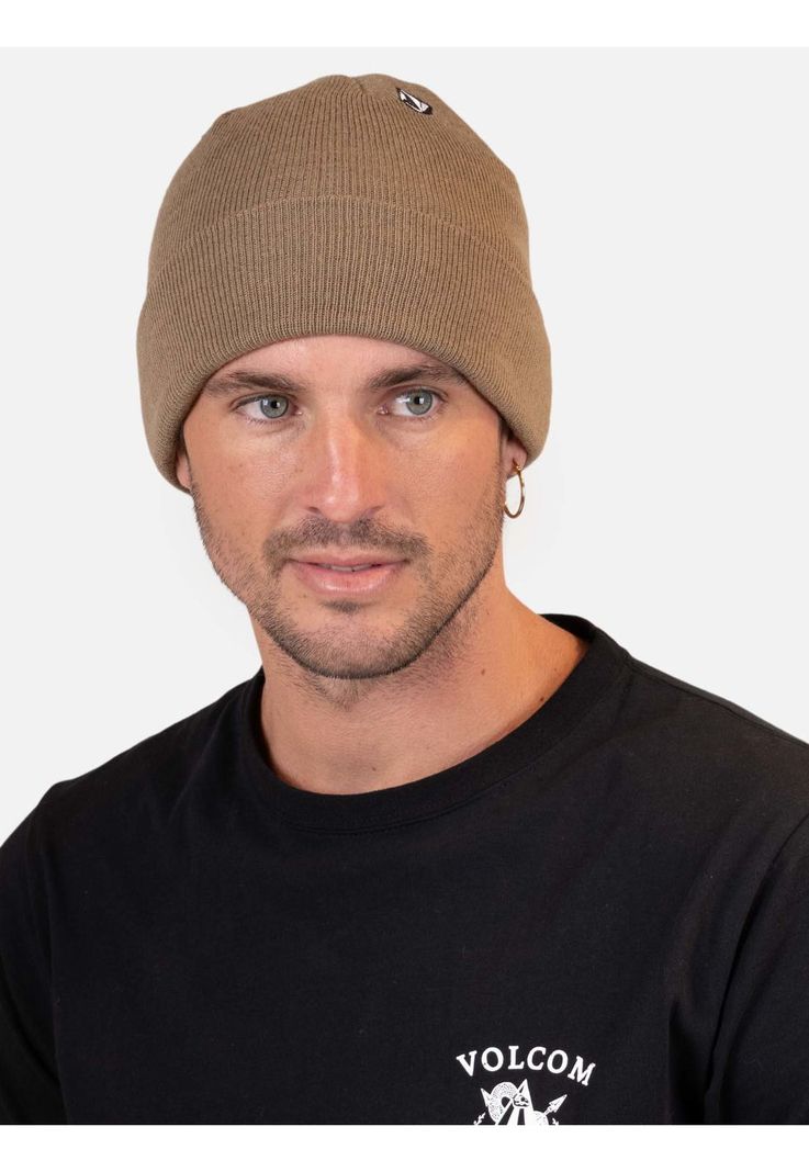 Gorro Poppen Beanie Beige Hombre Volcom-1