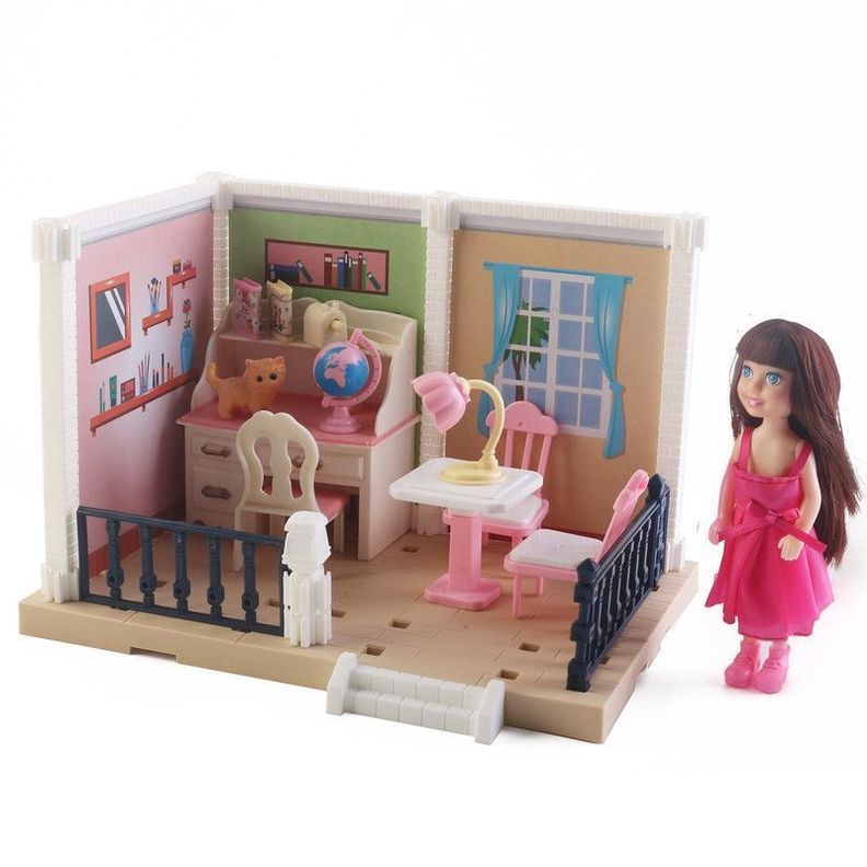 SET DE HOGAR CON MUNECA Y ACCESORIOS-0