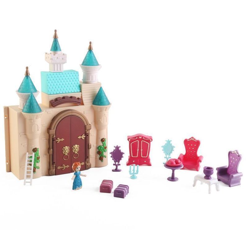 CASTILLO DE PRINCESA CON MUNECA Y ACCESORIOS-0