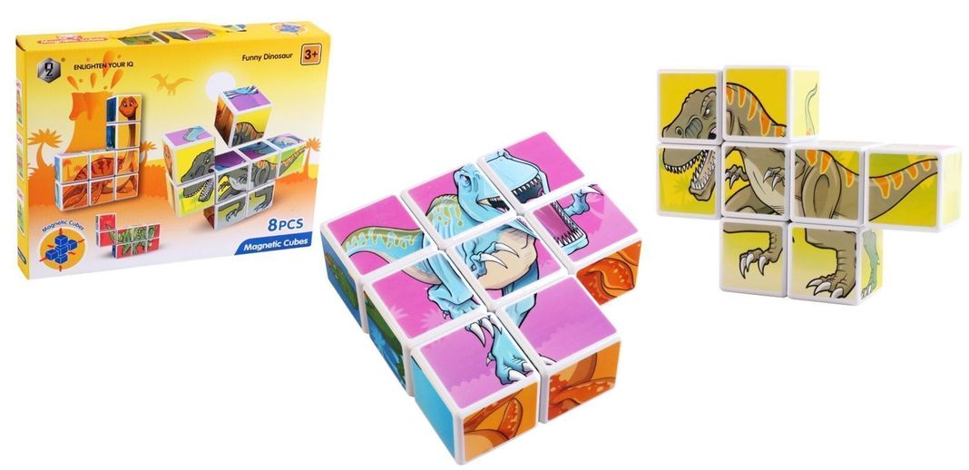 BLOQUES / PUZZLE DE CONSTRUCCION MAGNETICOS 8 PCS-0