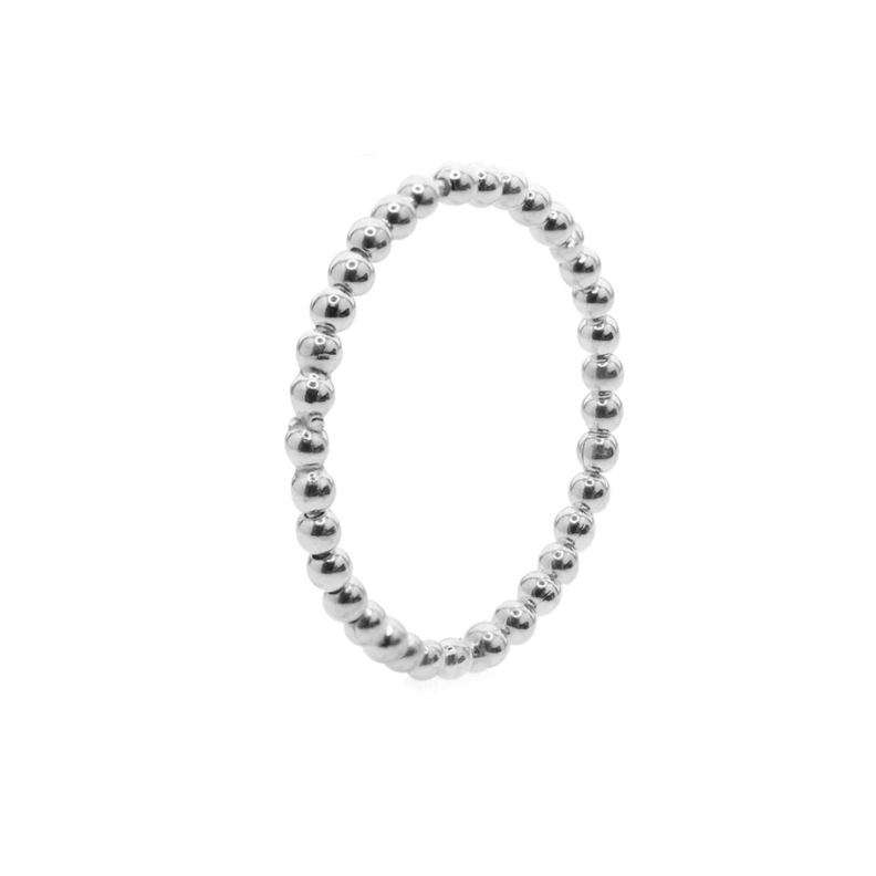 Anillo de Plata Anti Estrés Camino de Esferas-0