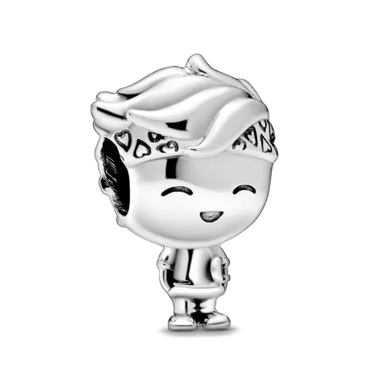 Charm Plateado Niño Con Skate-0