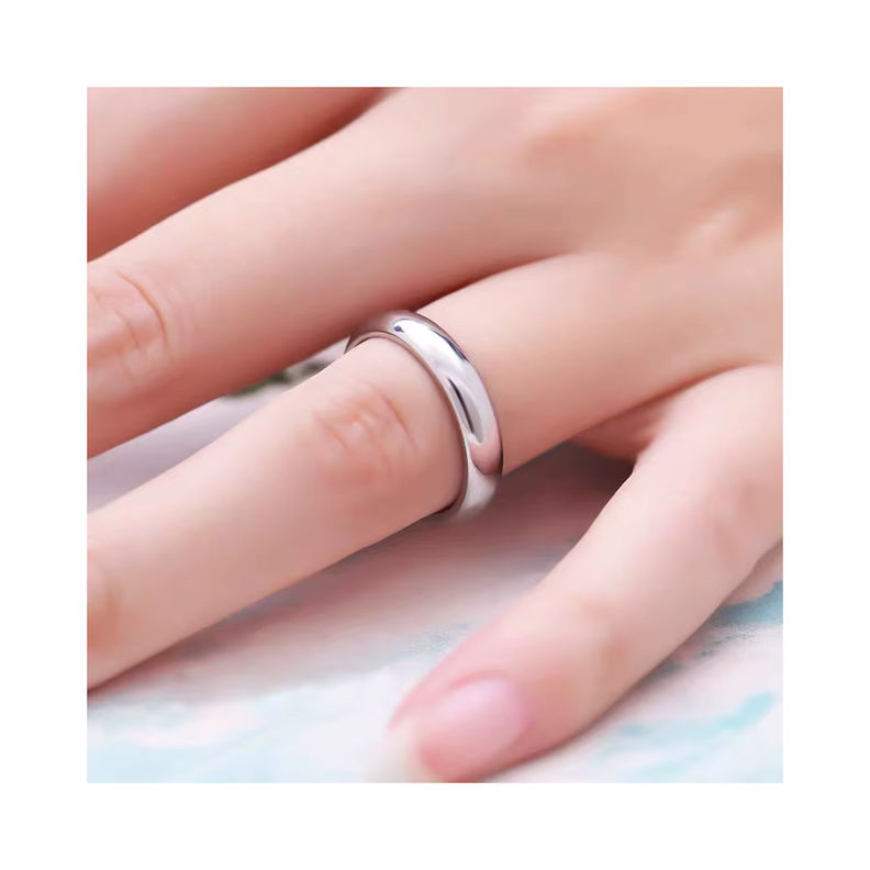 Anillo Acero Liso Tipo Sortija-1