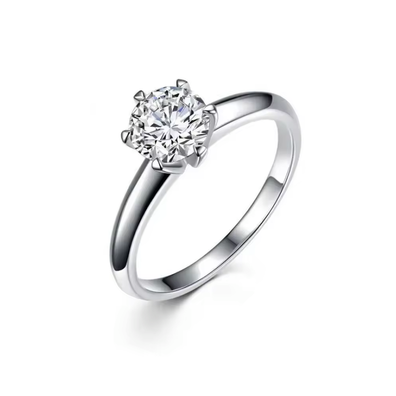 Anillo de Plata Con Circon 7 mm-0