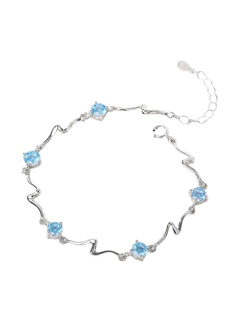 Pulsera Acero Océano Con Circones-1