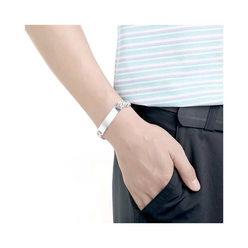 Pulsera Enchapada Estilo Cubano-2