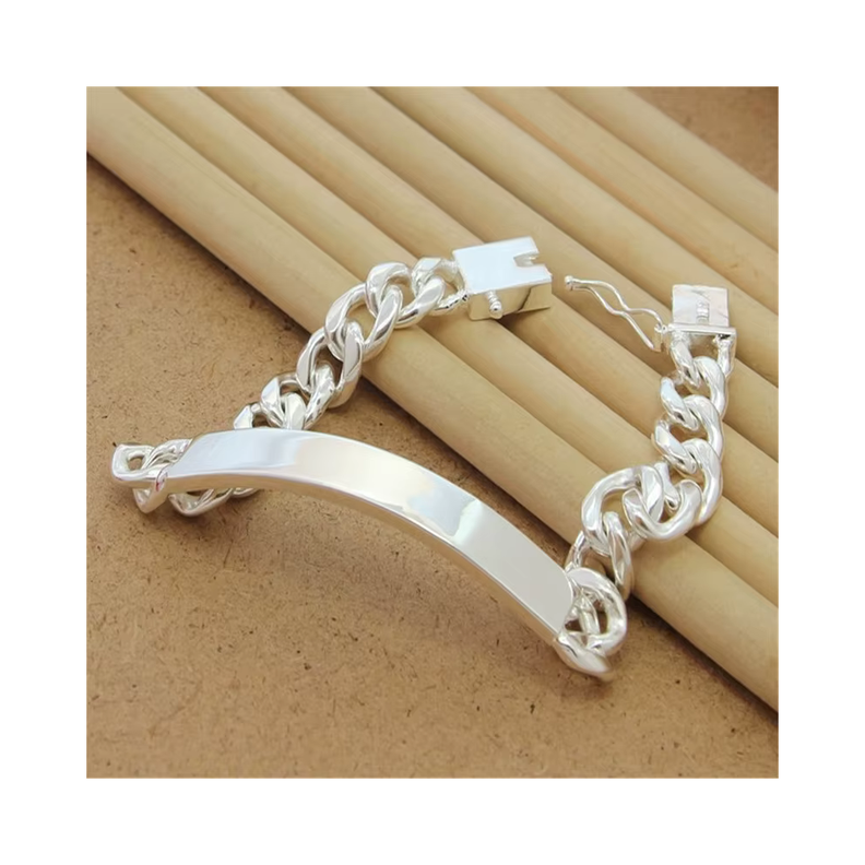 Pulsera Enchapada Estilo Cubano-3