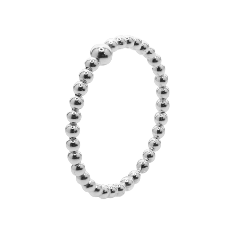 Anillo de Plata Anti Estrés Serie Esferas-0