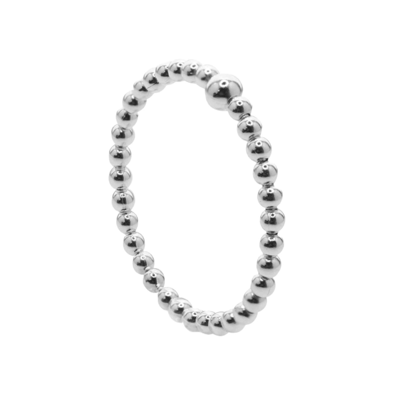 Anillo de Plata Anti Estrés Serie Esferas-1