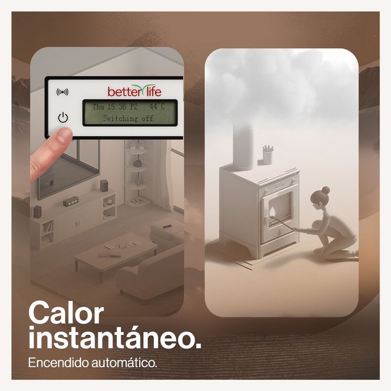 Estufa Pellet 9,5 Kw 160 M2 Wifi + Kit De Instalación-3