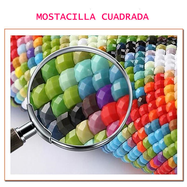 Kit bordado o pintura por diamante Virgen sol 20x25-6