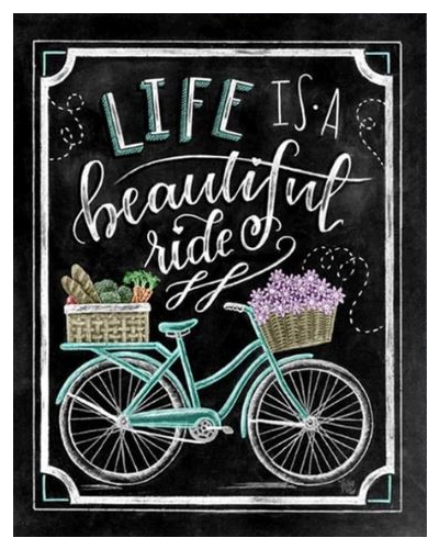 Kit bordado o pintura por diamante Bicicleta lettering 20x25-0