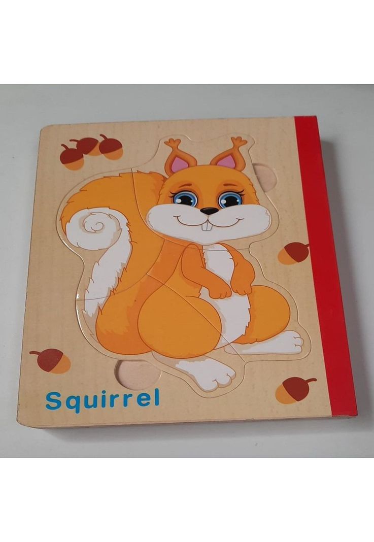Libro de madera formato Puzzle de animales PB-C3-1