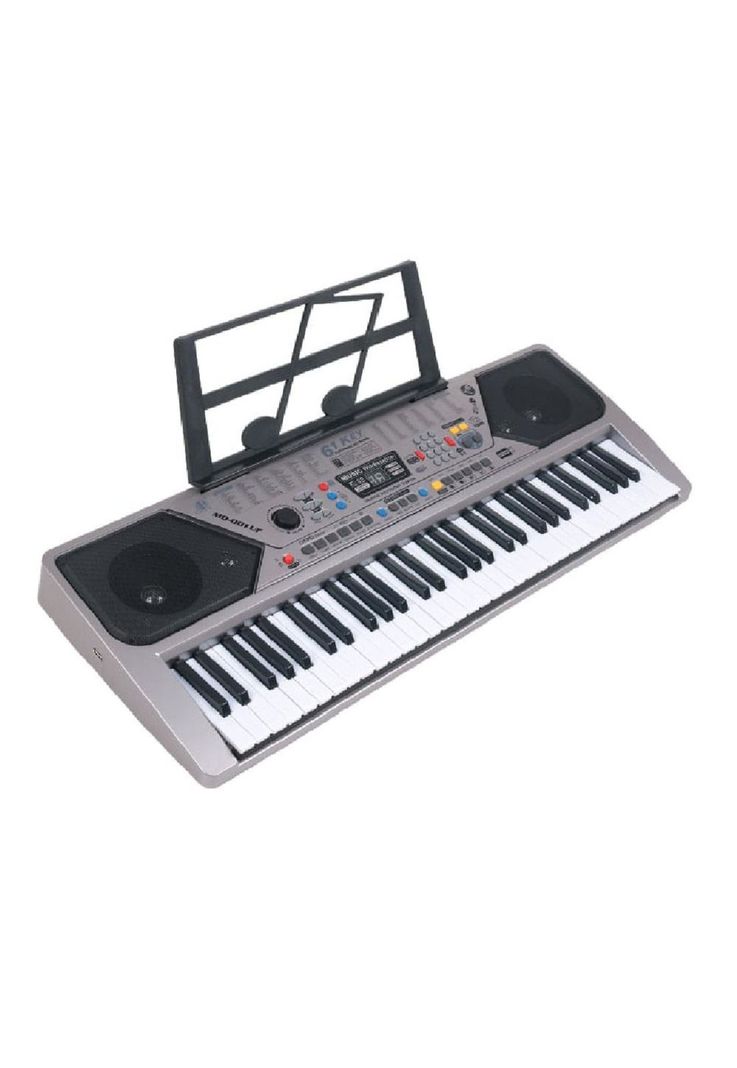 Teclado Piano Electrónico Micrófono Usb 61 Teclas Mq-001 PA-K0-2