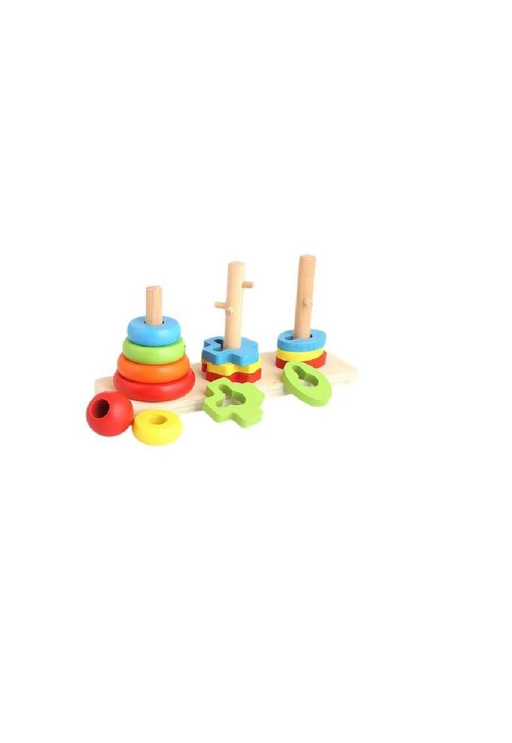 Torre triple de colores de diferente forma cada torre PB-C1-2