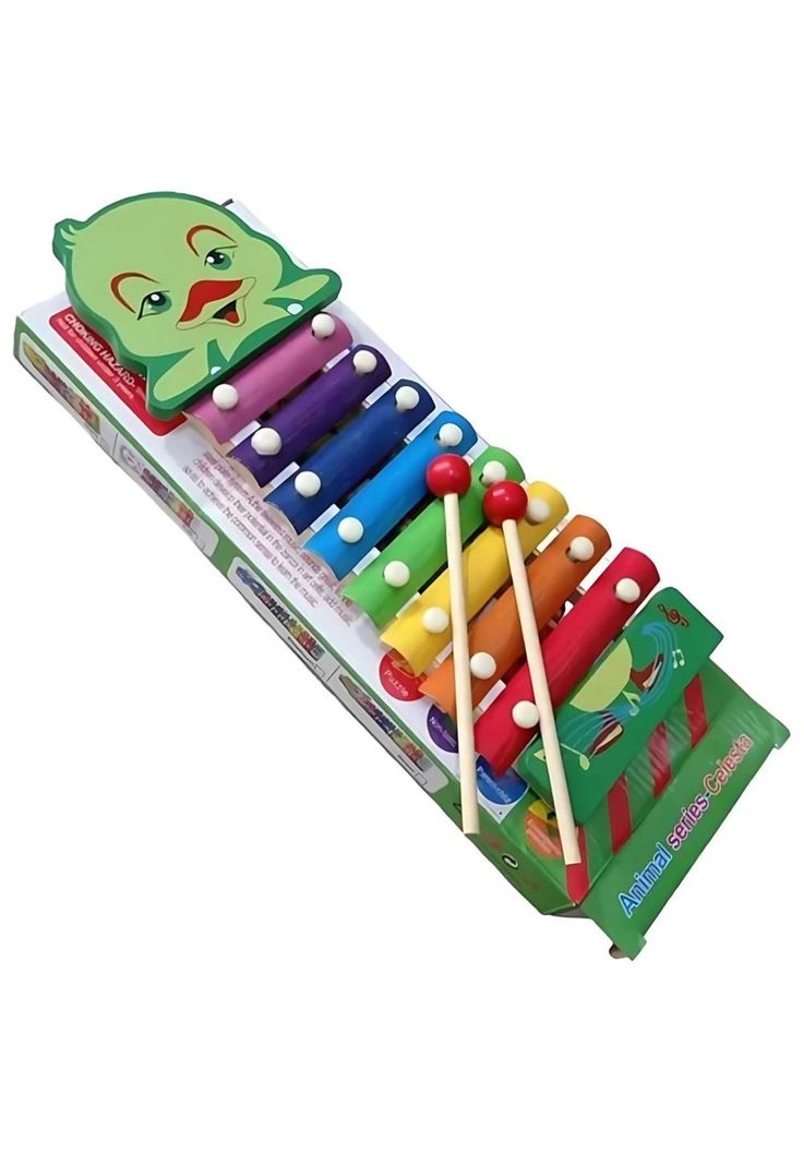 Metalófono de madera infantil diseño de anímale 8 nota PB-C9-1