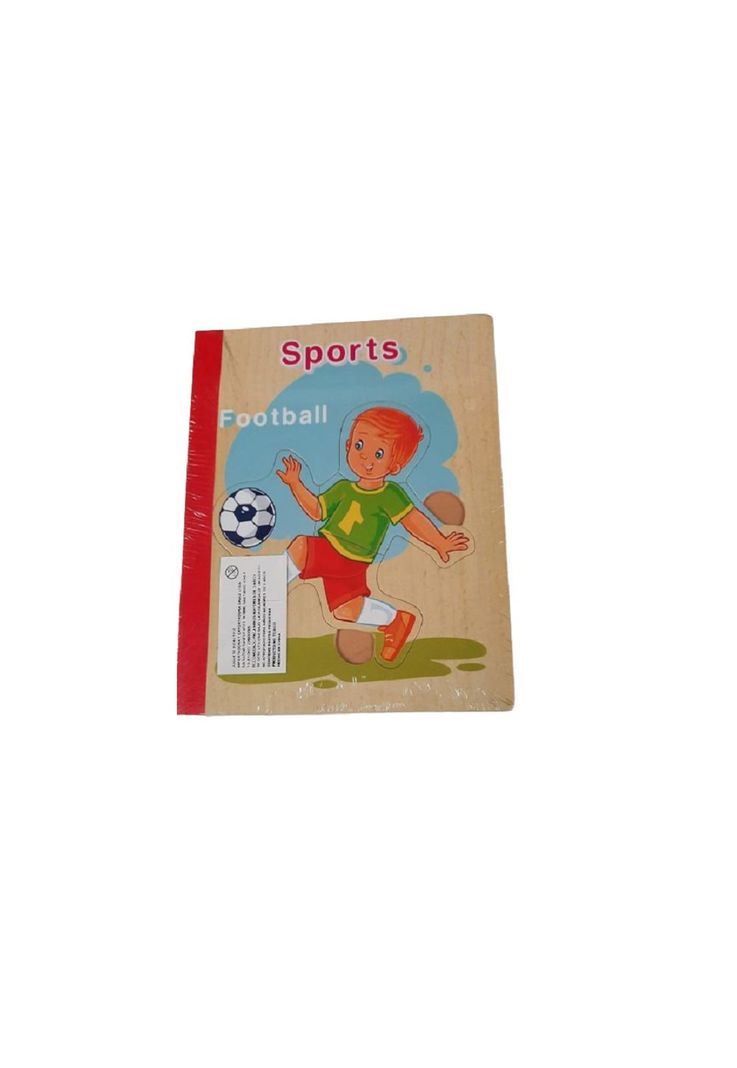 Libro de madera formato de rompecabezas de deporte PB-C3-1