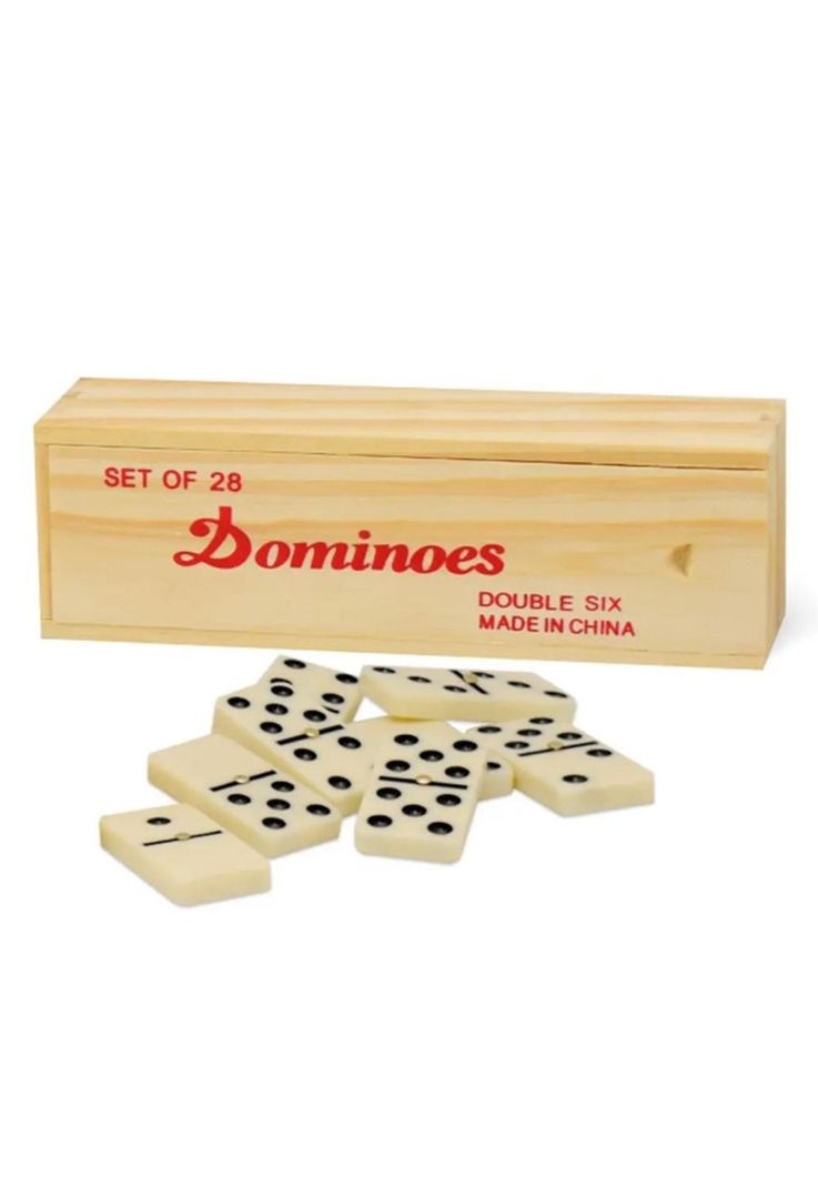 Domino En Caja  De Madera 28 piezas PB-C15-1