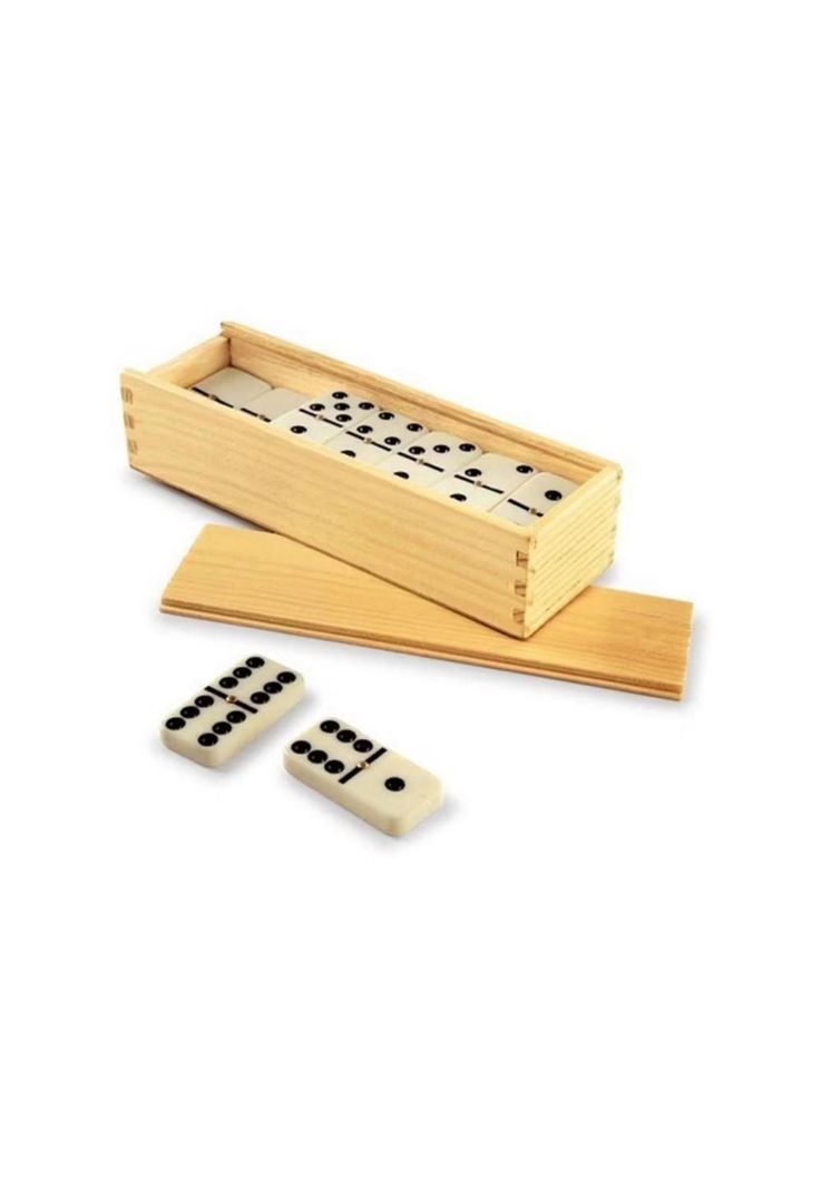 Domino En Caja  De Madera 28 piezas PB-C15-2