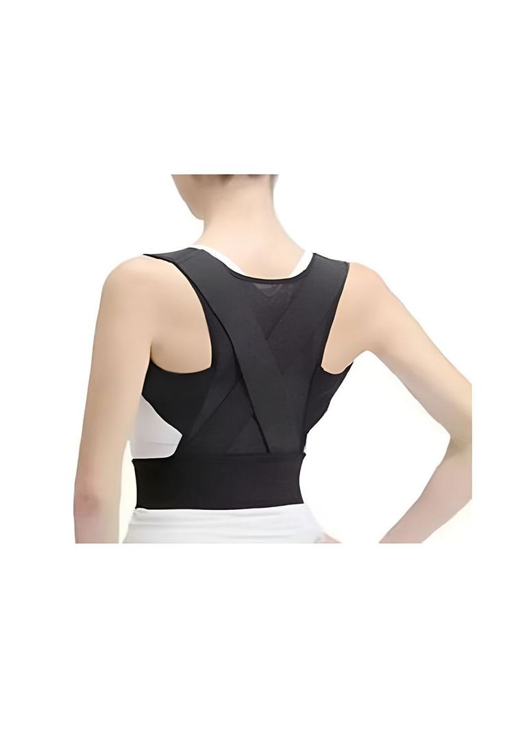 Faja Corrector Postura Espalda Corregidor Negro PA-K1E6-1
