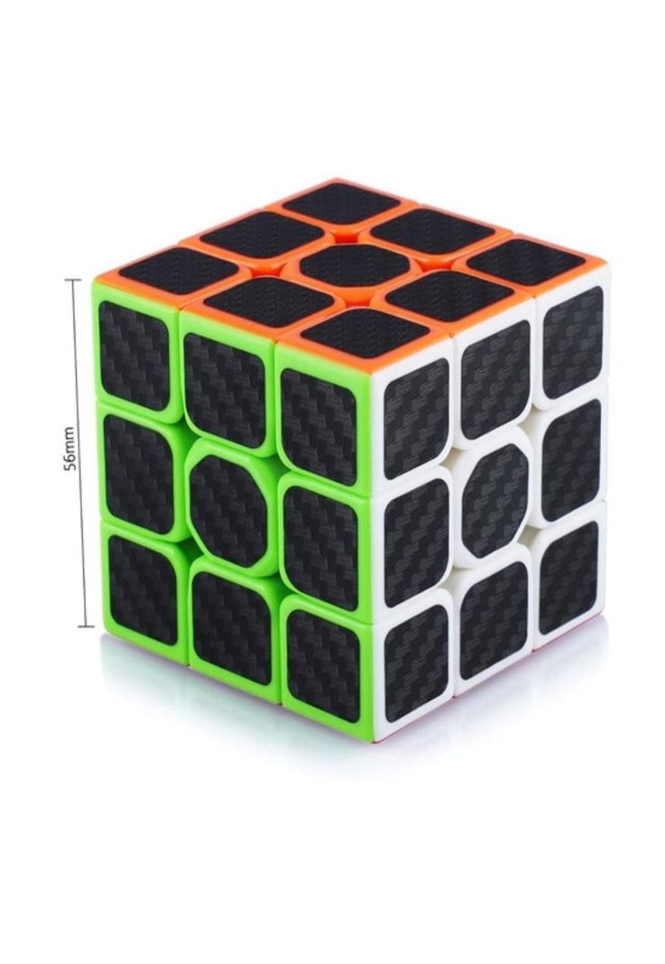 Cubo rotación y entretenimiento 3x3 Negro colores NEÓN PB-C2-1