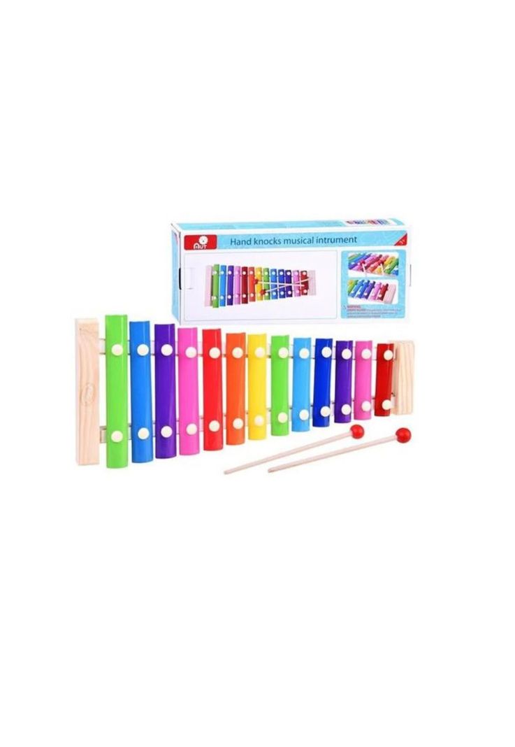Metalófono xilofono 13 notas cromático colores PB-C9-0