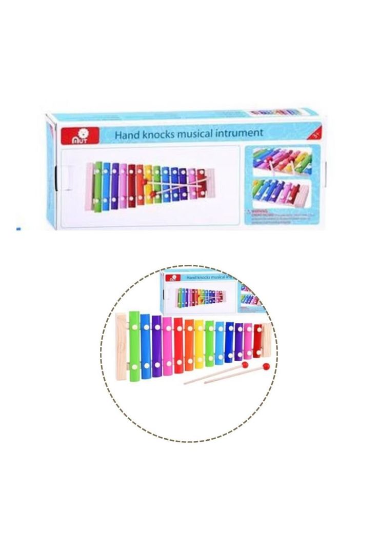 Metalófono xilofono 13 notas cromático colores PB-C9-1