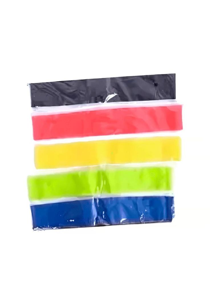 Bandas Elásticas De Resistencia 5 Unidades + Bolso Fitness PA-K1E1-2