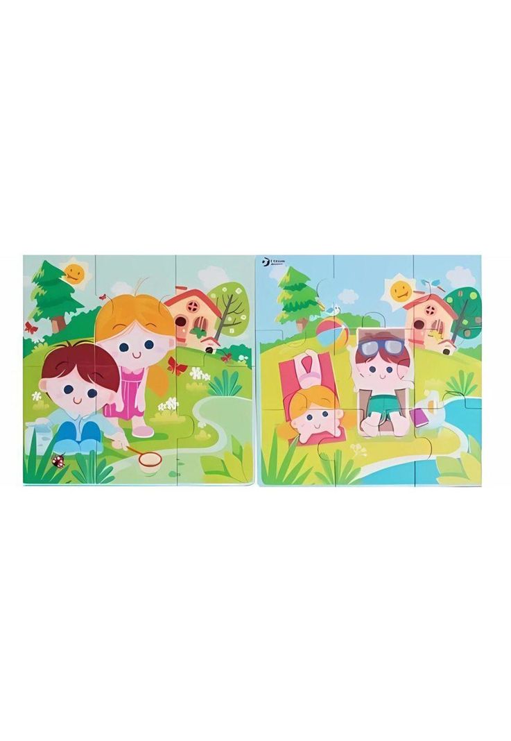Puzzle 4 En 1 Granja Madera PB-C5-1