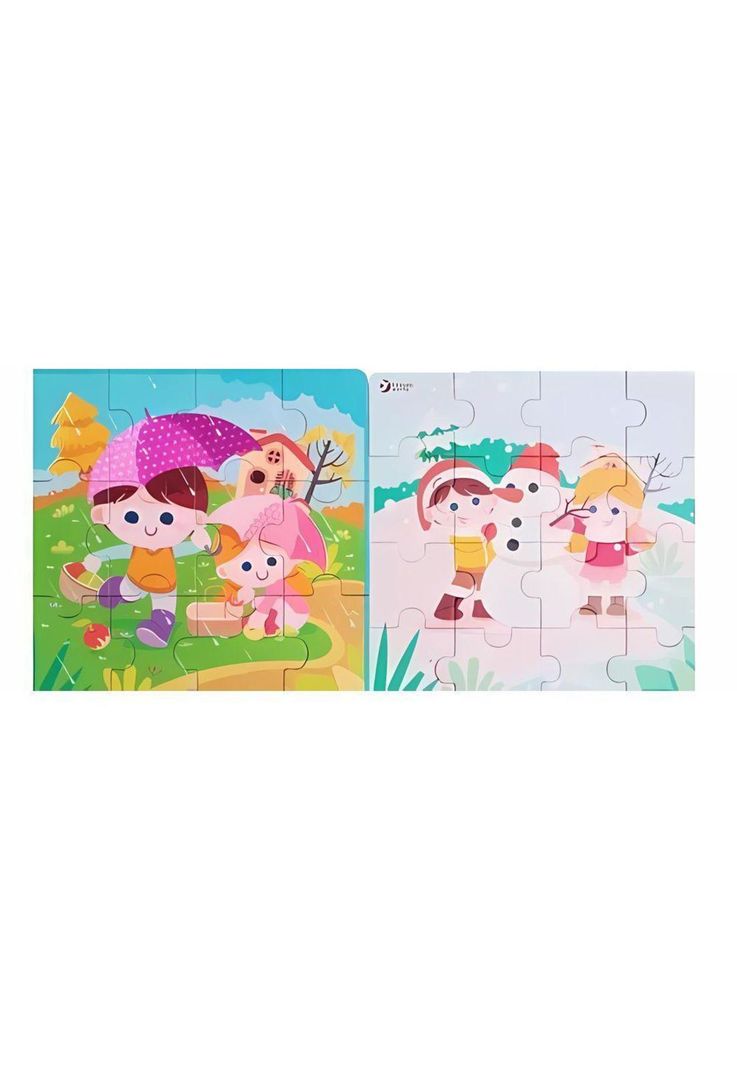 Puzzle 4 En 1 Granja Madera PB-C5-2