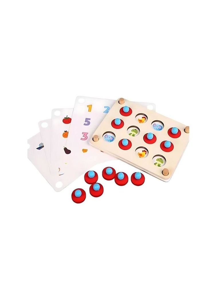 Juego de Memorice Madera Tarjetas Intercambiables PB-C1-3