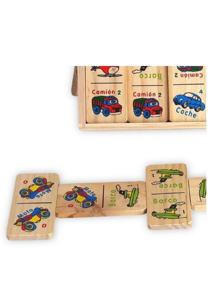 Domino transporte de madera para niños PB-C1-1