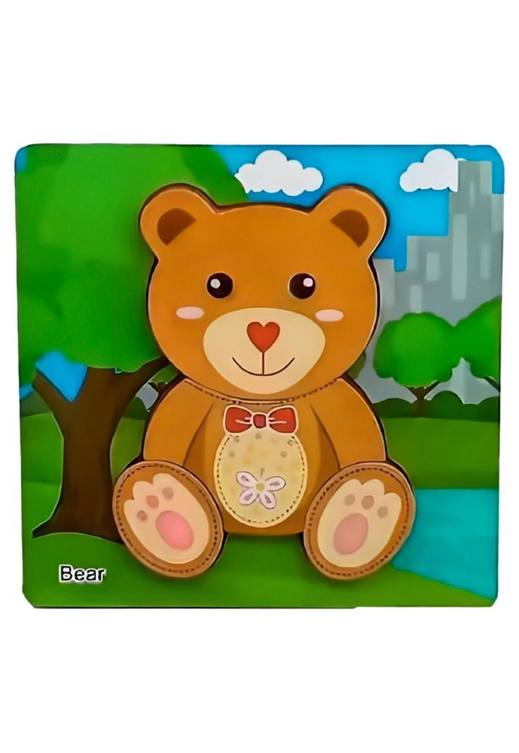 Rompecabezas Puzzle Oso Pequeño PB-C4-1