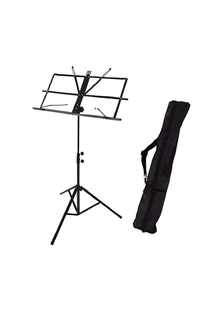 Atril de Partitura Plagable Negro Carver Pro con Funda PB-F3-0