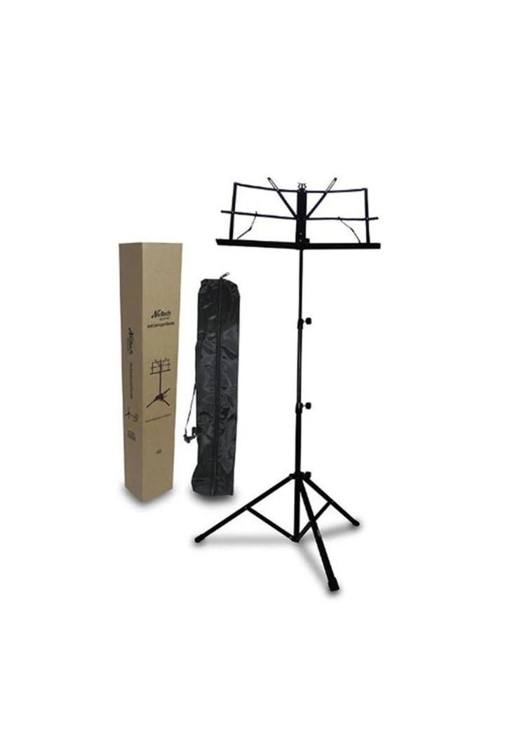 Atril de Partitura Plagable Negro Carver Pro con Funda PB-F3-1