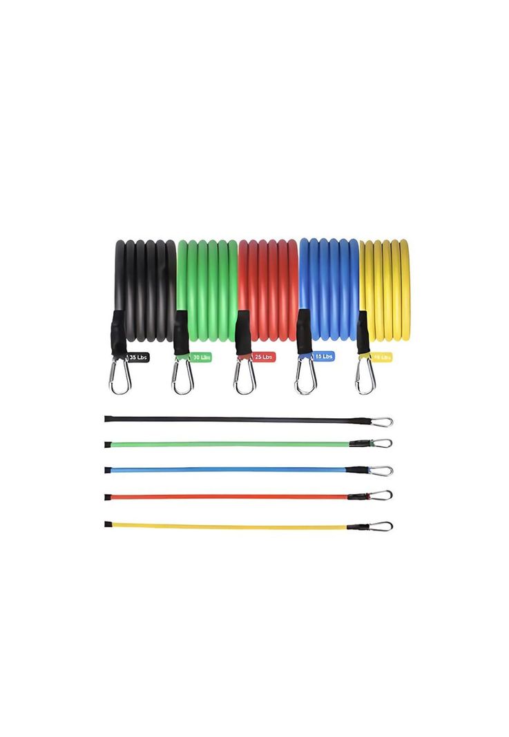 Set De 5 Bandas Elásticas Colores Tubulares Ak sport PA-K1E1-3