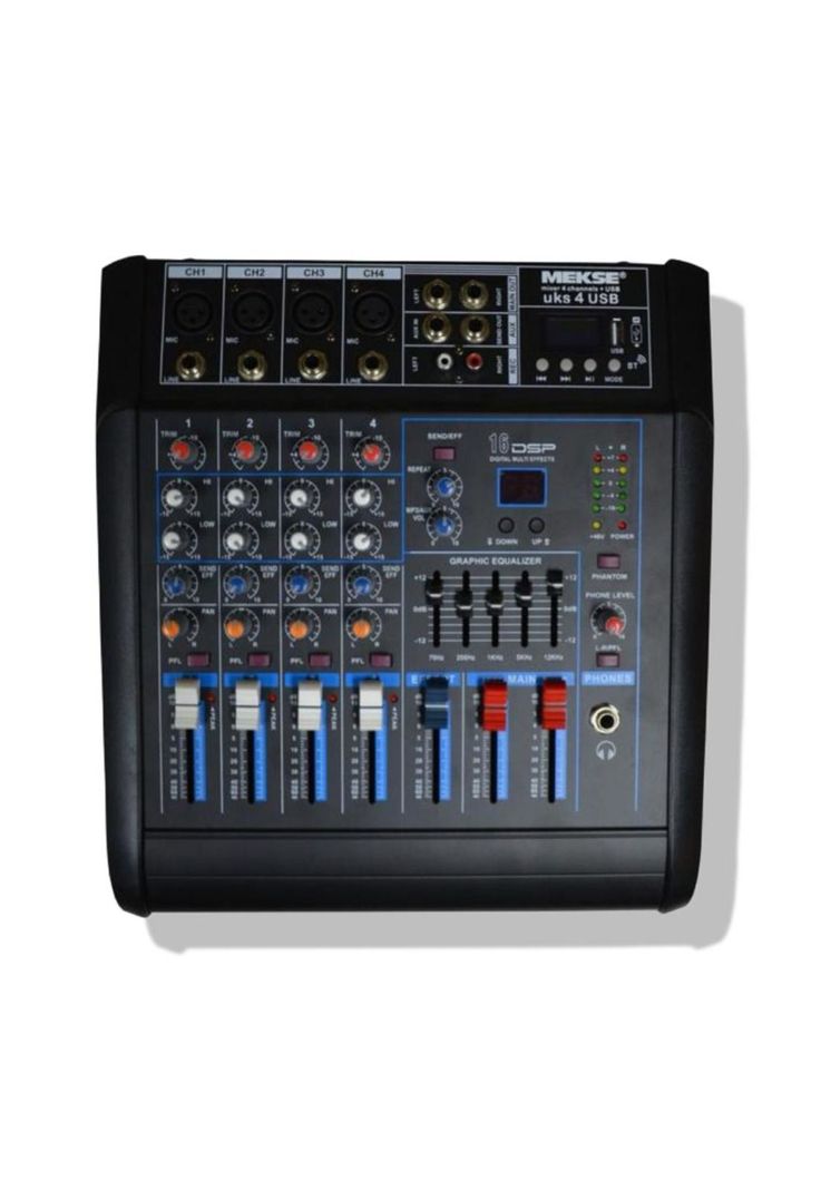 Consola Mixer Mekse UKS-4USB Bluethooth + USB PB-F2-1
