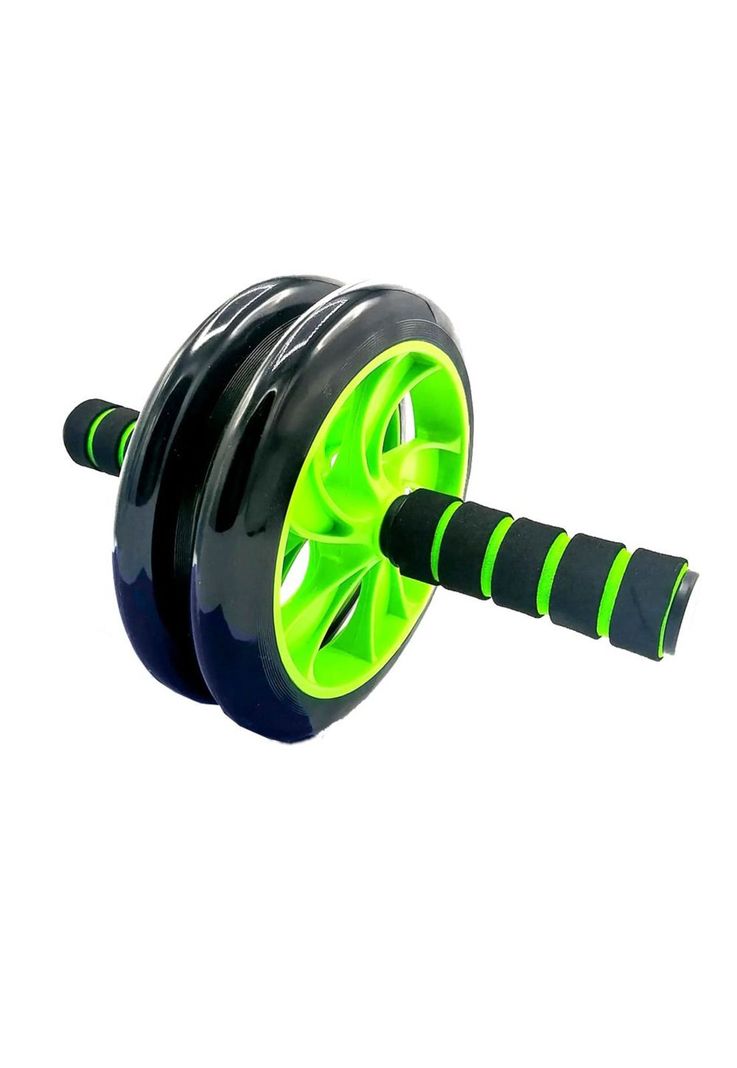 Rueda Abdominal Doble Rodillo Xh-9214 Verde PA-K2E5-2