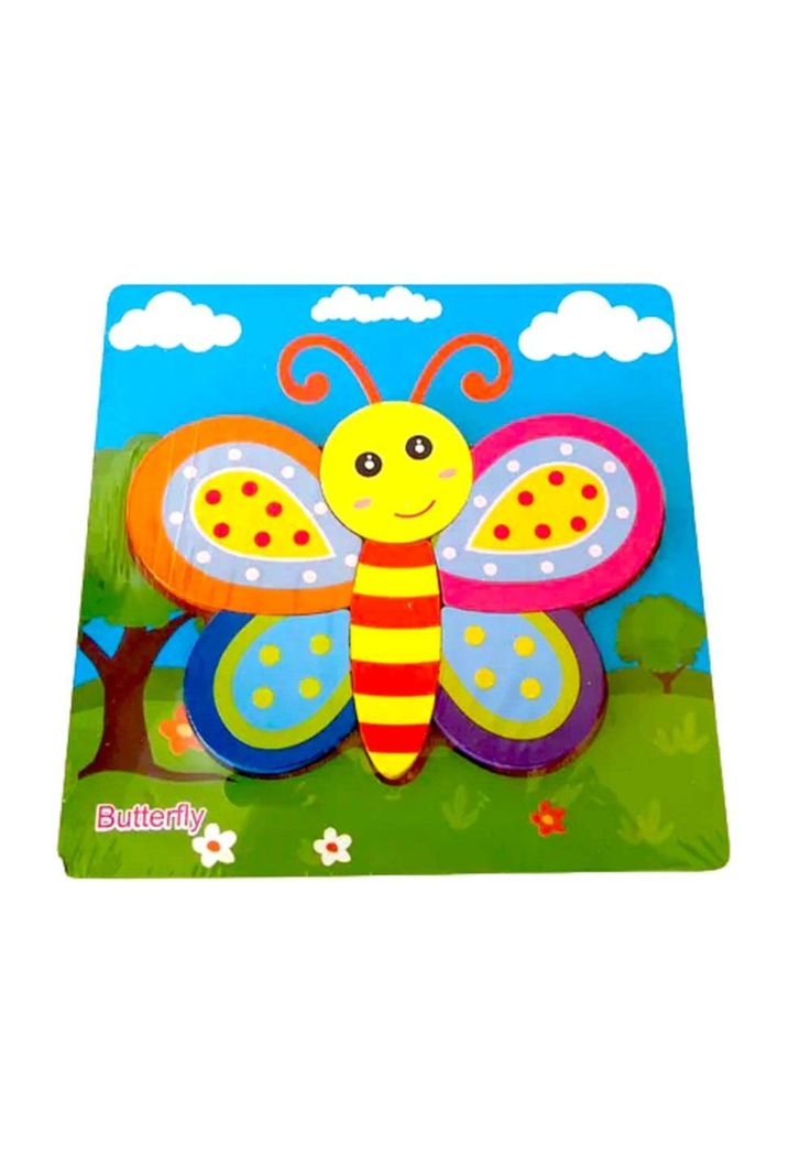 Rompecabezas de Mariposa de madera Pequeño PB-C4-1