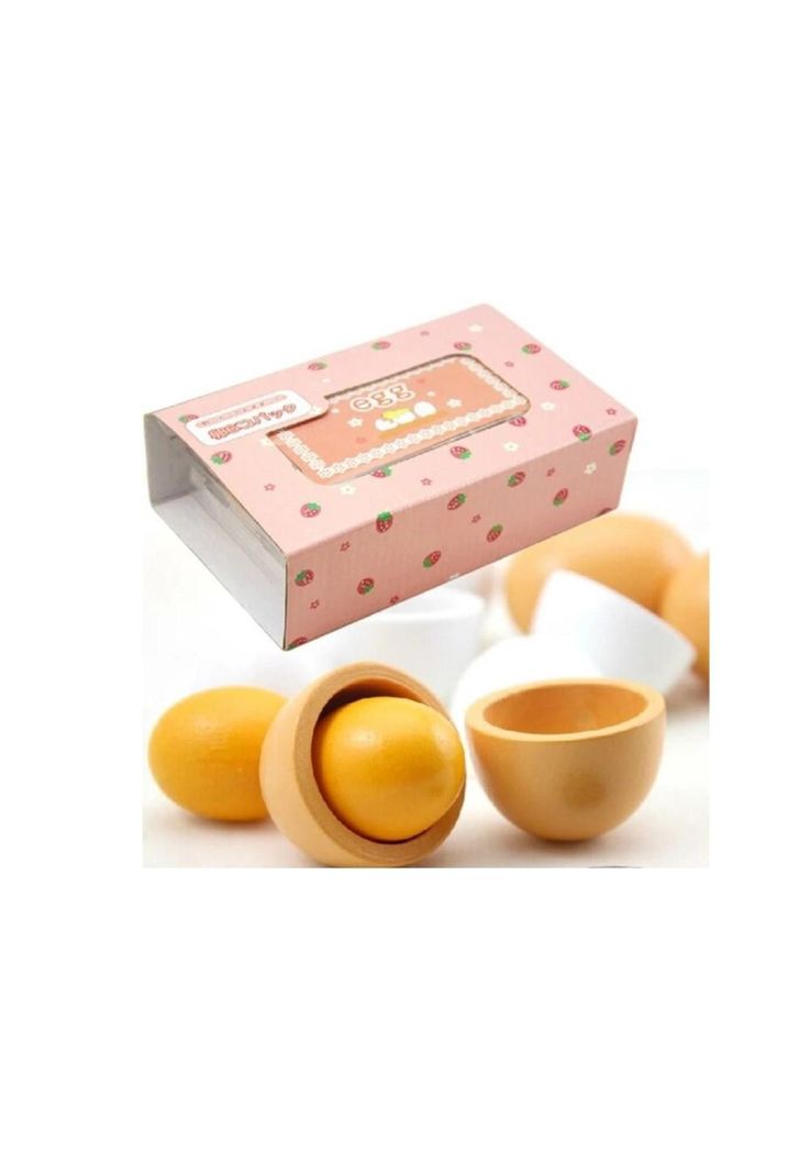 Huevos de madera Montessori  caja de 6 unidades PB-C3-0