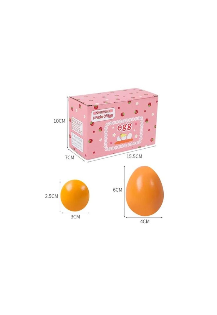 Huevos de madera Montessori  caja de 6 unidades PB-C3-2
