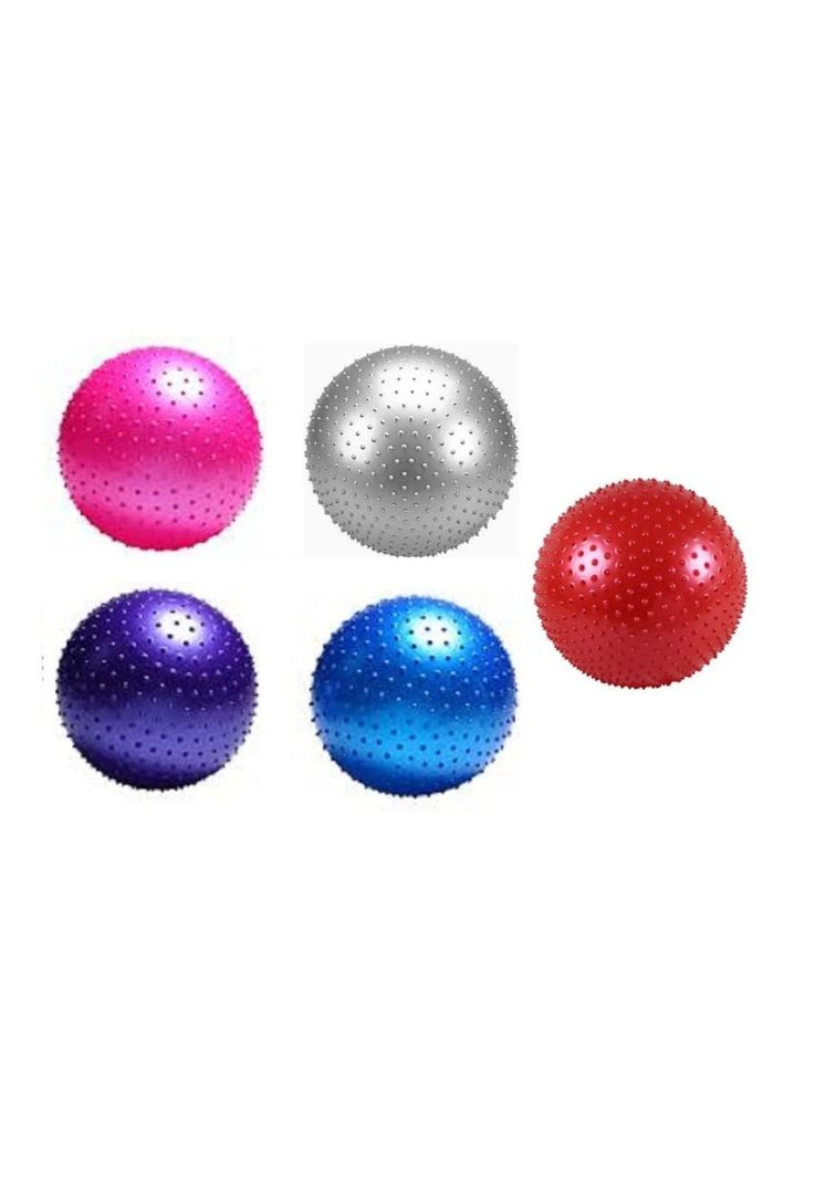 Pelota Balón Pilates Erizo 50-55cm Yoga Ak Sport Rojo-1