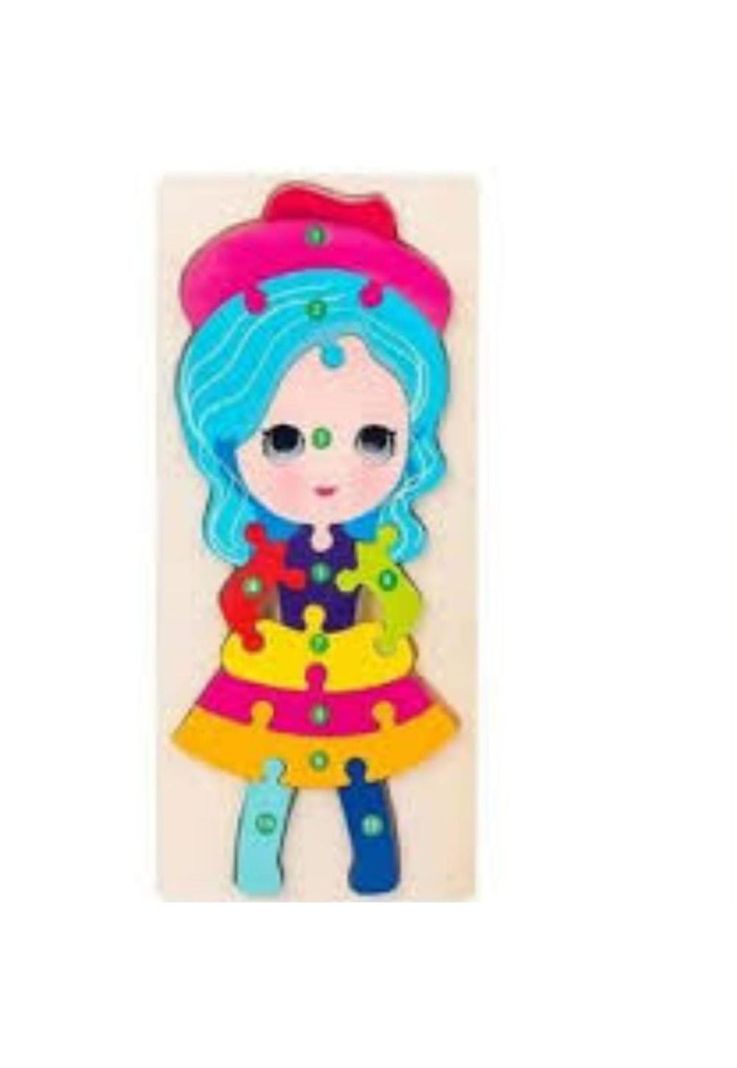 Rompecabezas de madera 11 piezas de muñeca PB-C4-0